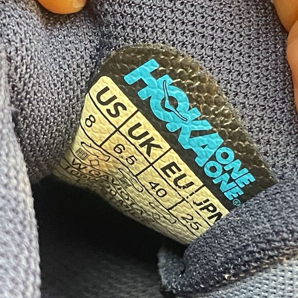 Hoka One One Women's Size 8 Gaviota 2 Running Shoe Navy and Peach - Picture 16 of 16